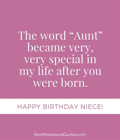 Happy Birthday Quotes To Aunt From Niece Kippy Merrill