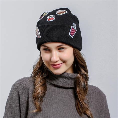 Womens Fashion Winter Knitted Casual Warm Beanie Womens Fashion