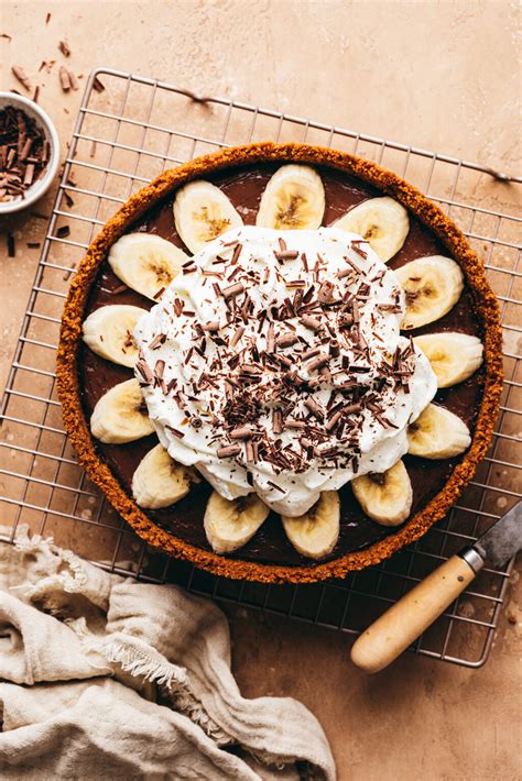 Tarte Banane Chocolat Sp Culoos Lilie Bakery