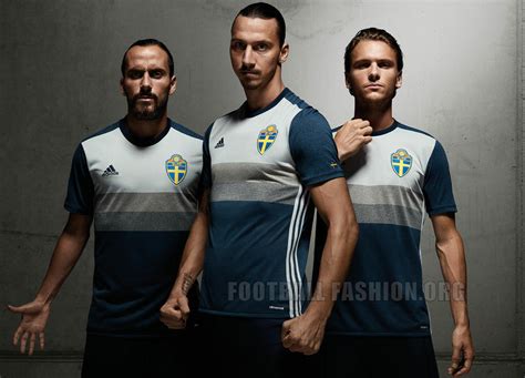 Sweden Euro 2016 Adidas Away Kit Football Fashionorg