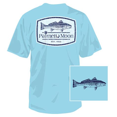 Red Fish Short Sleeve T Shirt Palmetto Moon