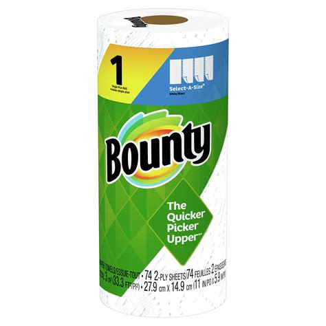 Bounty Select A Size Single Plus Ply Paper Towels Sheets Per