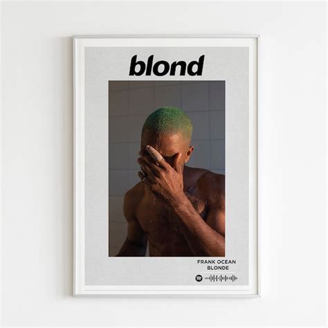 Blonde Album Cover Poster Etsy