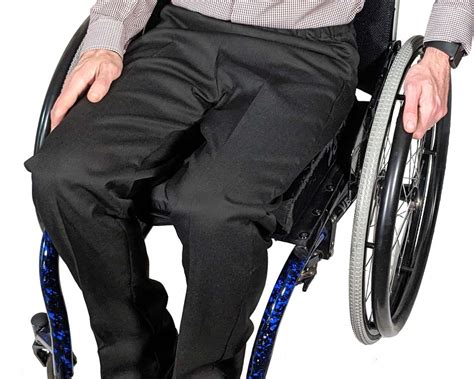 Living Made Easy Mens Elasticated Waist Smart Wheelchair Trousers