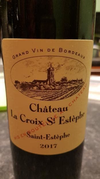 2017 Château La Croix St Estèphe France Bordeaux Médoc St Estèphe