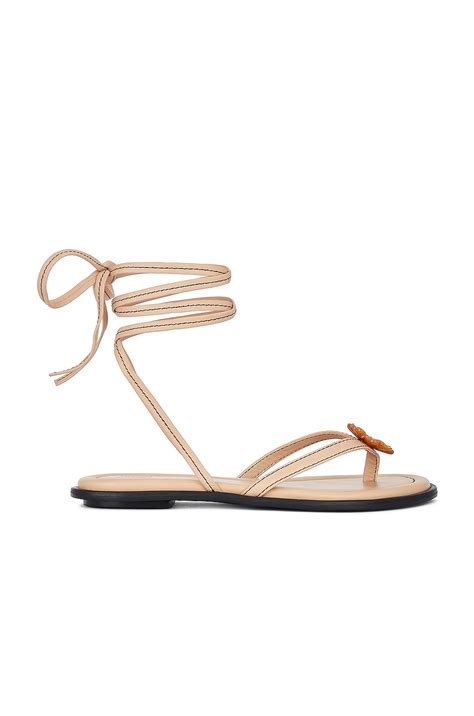 Helsa Lace Up Sandal In Nude FWRD