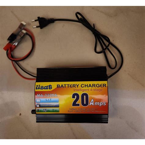 Jual Cas Aki 12v 20a Usat Battery Charger Accu Otomatis 12v 20a Motor Dan Mobil Kualitas Bagus