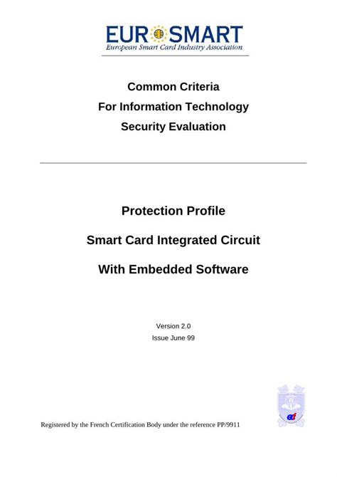 PDF Protection Profile Smart Card Integrated Circuit With