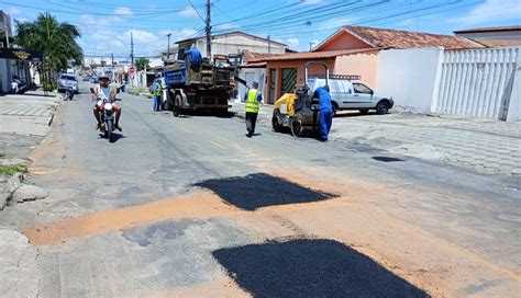 Opera O Tapa Buraco Realizada Em Vias Do Bairro Brasil E Segue Nesta