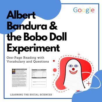 Albert Bandura The Bobo Doll Experiment One Page Reading Print