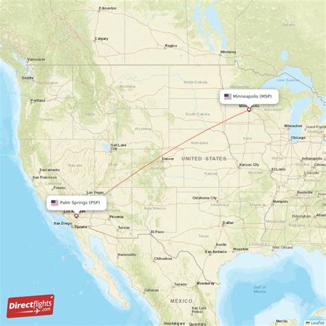 Direct Flights From Palm Springs To Minneapolis Psp To Msp Non Stop