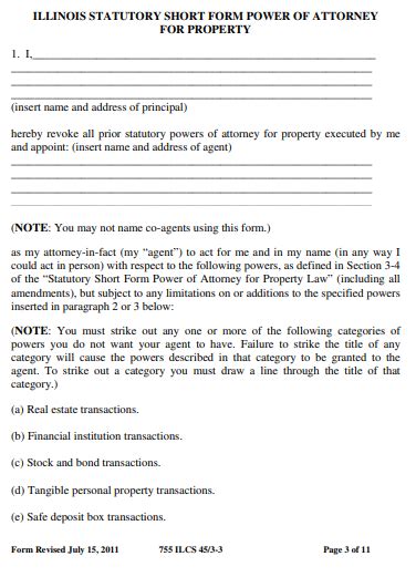 10 Free Illinois Il Power Of Attorney Form Download How To Create