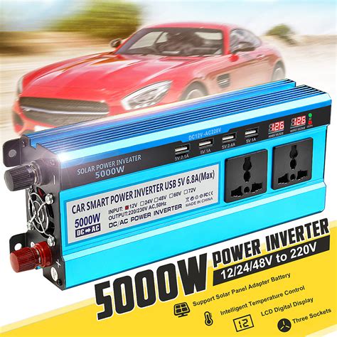 New V V V To V W Double Plug Solor Power Inverter Car