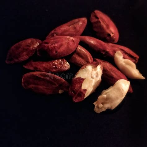 Walnut Clusters Have Brown Skin And White Flesh Stock Photo Image Of