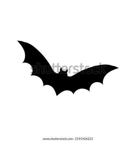 Bat Silhouette Isolated On White Background Stock Vector Royalty Free