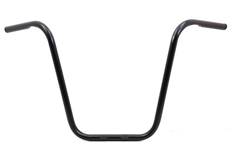 18 inch Ape Hanger Handlebar with Indents Black