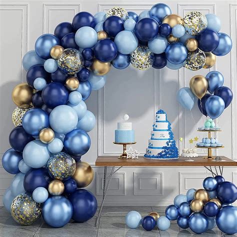 Jual Balon Garland Karangan Bunga Warna Biru Untuk Dekorasi Pesta Ulang