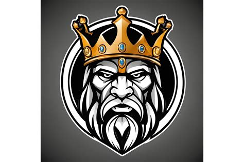 King Mascot Logo Graphic by mimishop · Creative Fabrica