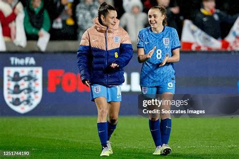 Ella Toone Of England Women Georgia Stanway Of England Women During