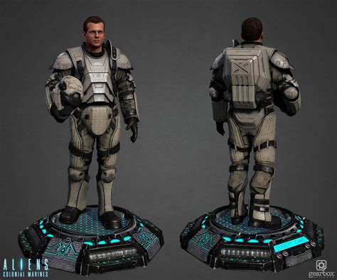 ArtStation Hudson W Heavy Armor Aliens Colonial Marines Tyler