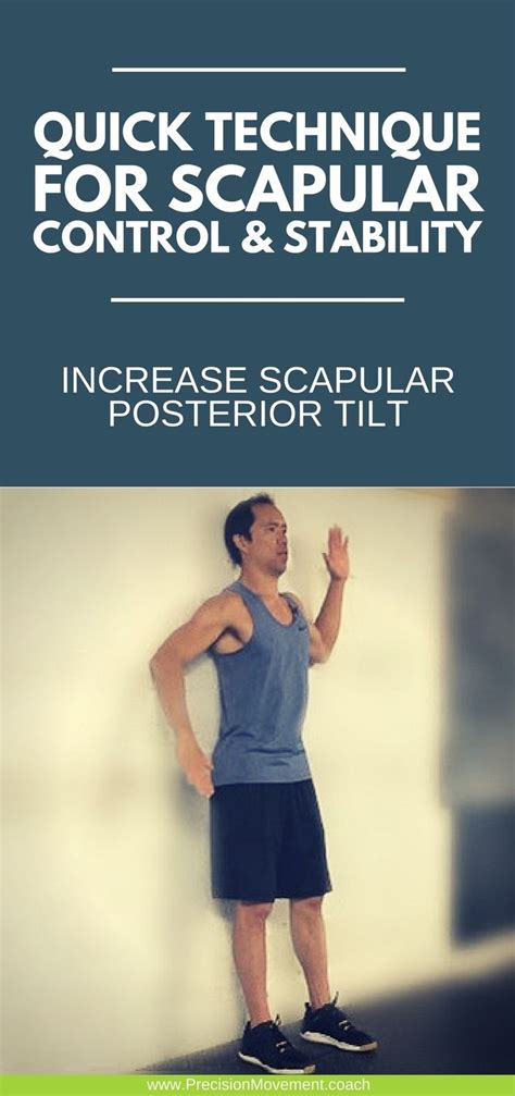 Technique For Scapular Control Stability Workout Routine High