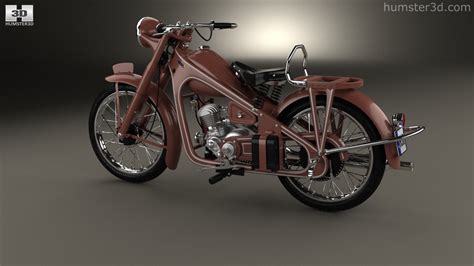 360 View Of Honda Dream Type D 1951 3d Model 3dmodels Store