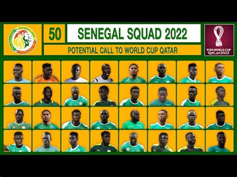 SENEGAL SQUAD TO WORLD CUP 2022 YouTube