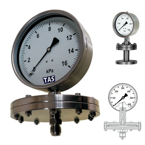 Diaphragm Operated Industrial Pressure Gauge Industrial Gauges