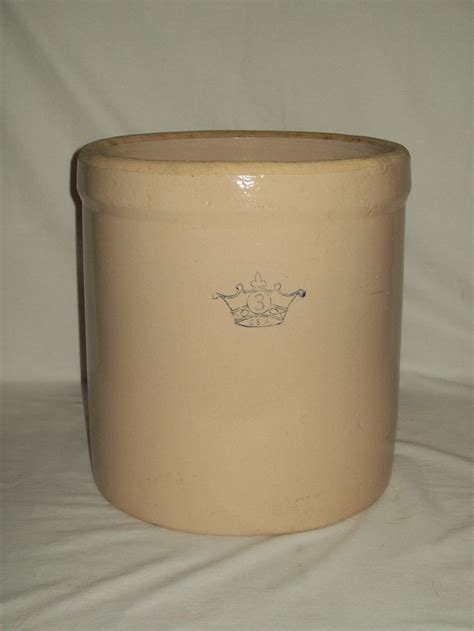 Primitive Blue Crown 3 Robinson Ransbottom Stoneware Crock - Etsy in ...