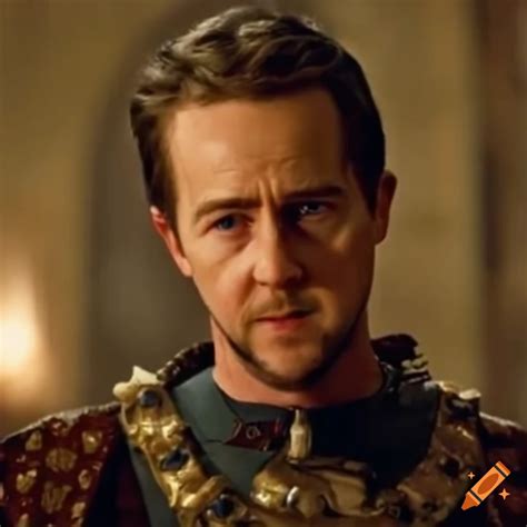 Edward Norton As King Baldwin Iv In Kingdom Of Heaven On Craiyon