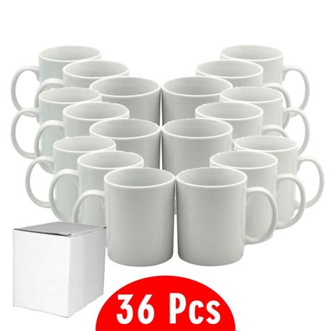 11 Oz Sublimation Blank Ceramic Coffee Mugs White Mugs For Etsy