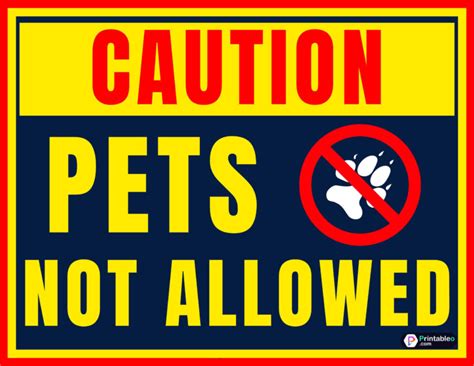 20 No Pets Allowed Sign Download Printable Free Pdfs