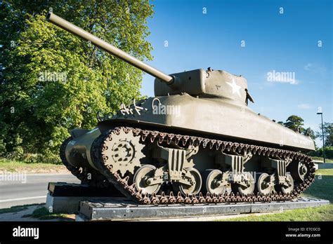 France Normandy Colleville Overlord Museum And Tank Stock Photo Alamy