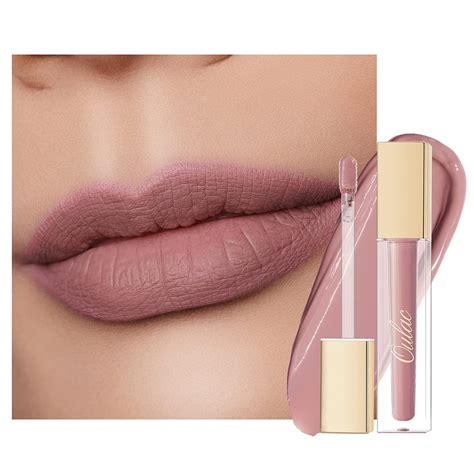 Amazon Oulac Matte Liquid Pink Lipstick For Women Pink Nude Long