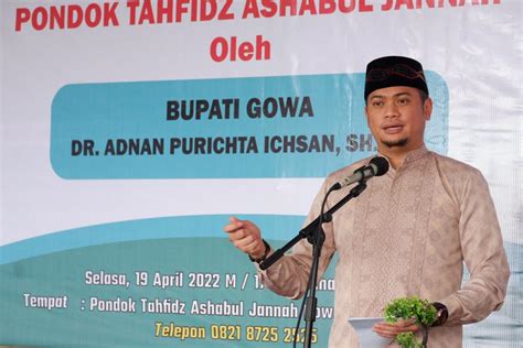 Adnan Sebut Pembangunan Masjid Pondok Tahfidz Ashabul Jannah Dukung