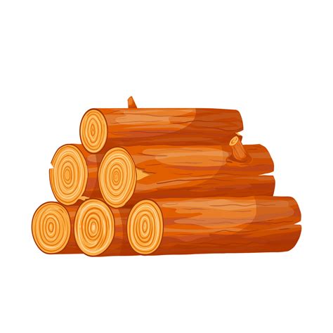 Firewood Pile Cartoon Vector Illustration 17590649 Vector Art At Vecteezy