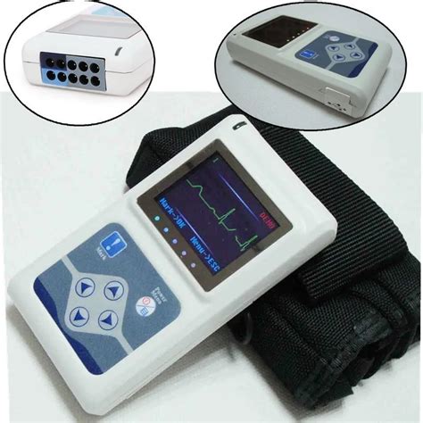 3 Channels ECG Holter, 24 Hours Recorder Analyzer ECG Holter Monitor ...