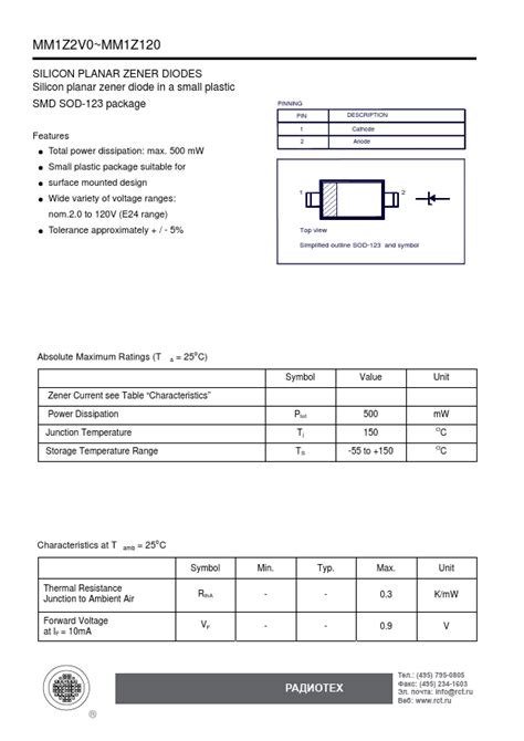 MM1Z47 DIODES Datasheet SEMTECH Distributor Stock And Price