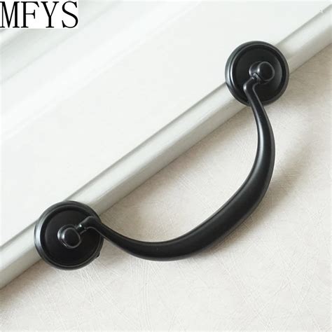 Black Drawer Pulls Handles Drop Bail Retro Dresser Pull Rustic