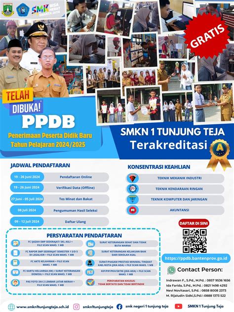 Informasi Ppdb Tahun Pelajaran Smk Negeri Tunjung Teja