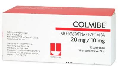 Colmibe Mg Comprimidos Atorvastatina Ezetimiba Tecnofarma