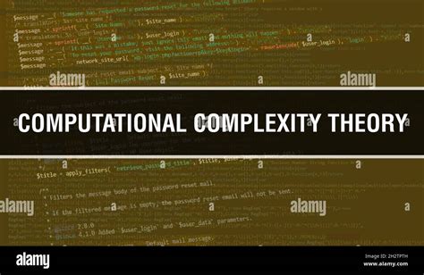 Computational Complexity Theory Image Hi Res Stock Photography And