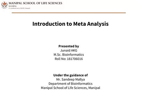 Meta Analysis Ppt