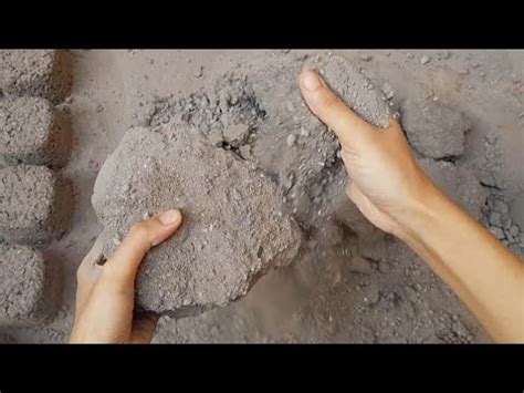 Asmr Reused Pure Cement Chunks Floor Crumbling Full Dusty Oddly