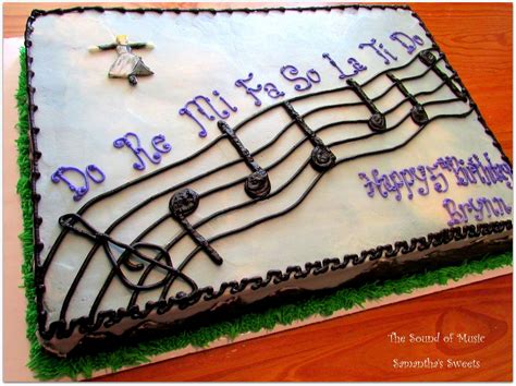 Sound Of Music Birthday Cake Music Themed Cakes Music Note Birthday