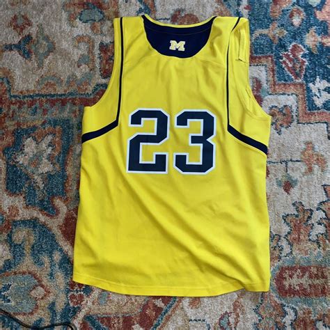 Michigan Adidas Basketball Jersey Number 23 Small Depop