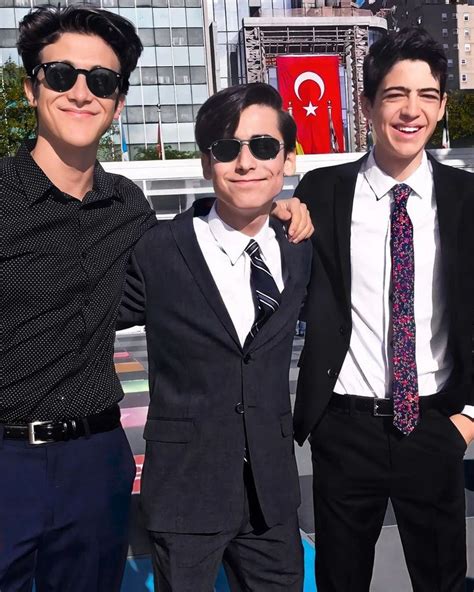 Aidan Gallagher And Joshua Rush Mens Sunglasses And Single Breasted