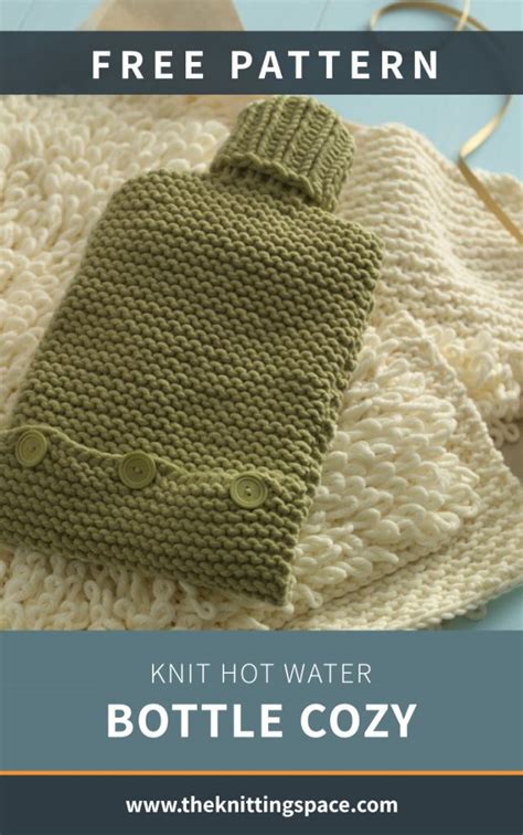 Knit Hot Water Bottle Cozy FREE Knitting Pattern