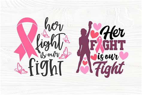 Her Fight Is Our Fight SVG Cancer Bundle Svg By TonisArtStudio