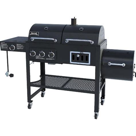 Smoke Hollow Combo 34 000 BTU 3 Burner Gas Charcoal Grill With Side